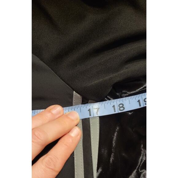 Adidas Womens Training Jacket Black White Small Logo Full Zip - Picture 4 of 8